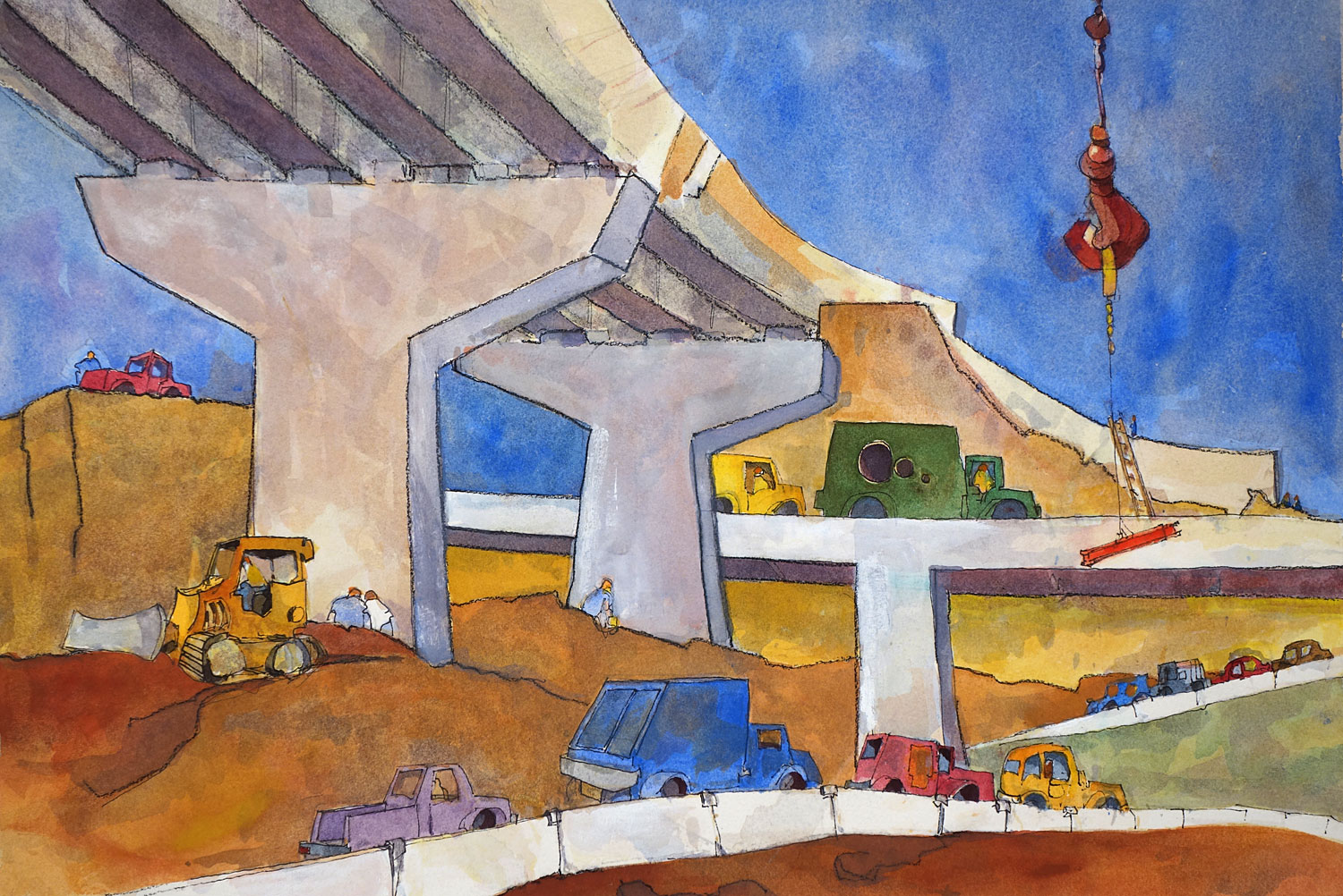 Can of Worms Construction With Traffic