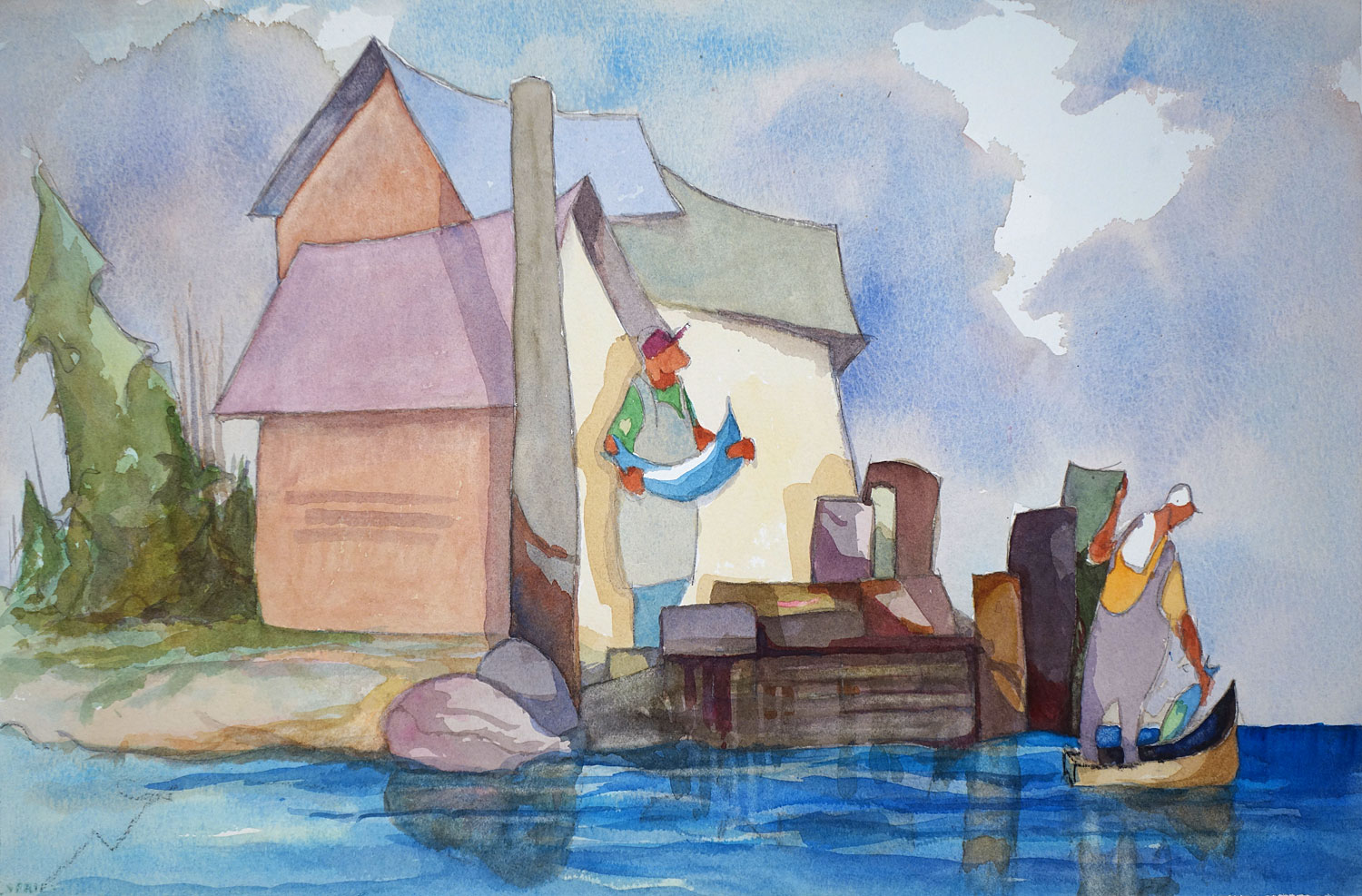 Cape Cod Fishermen with Catch 1