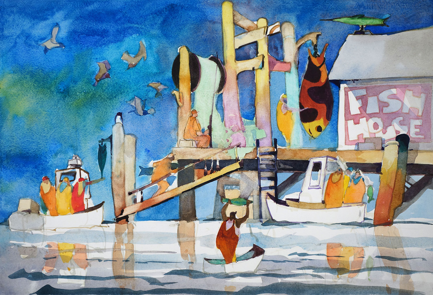 Cape Cod Harbor Scene 3