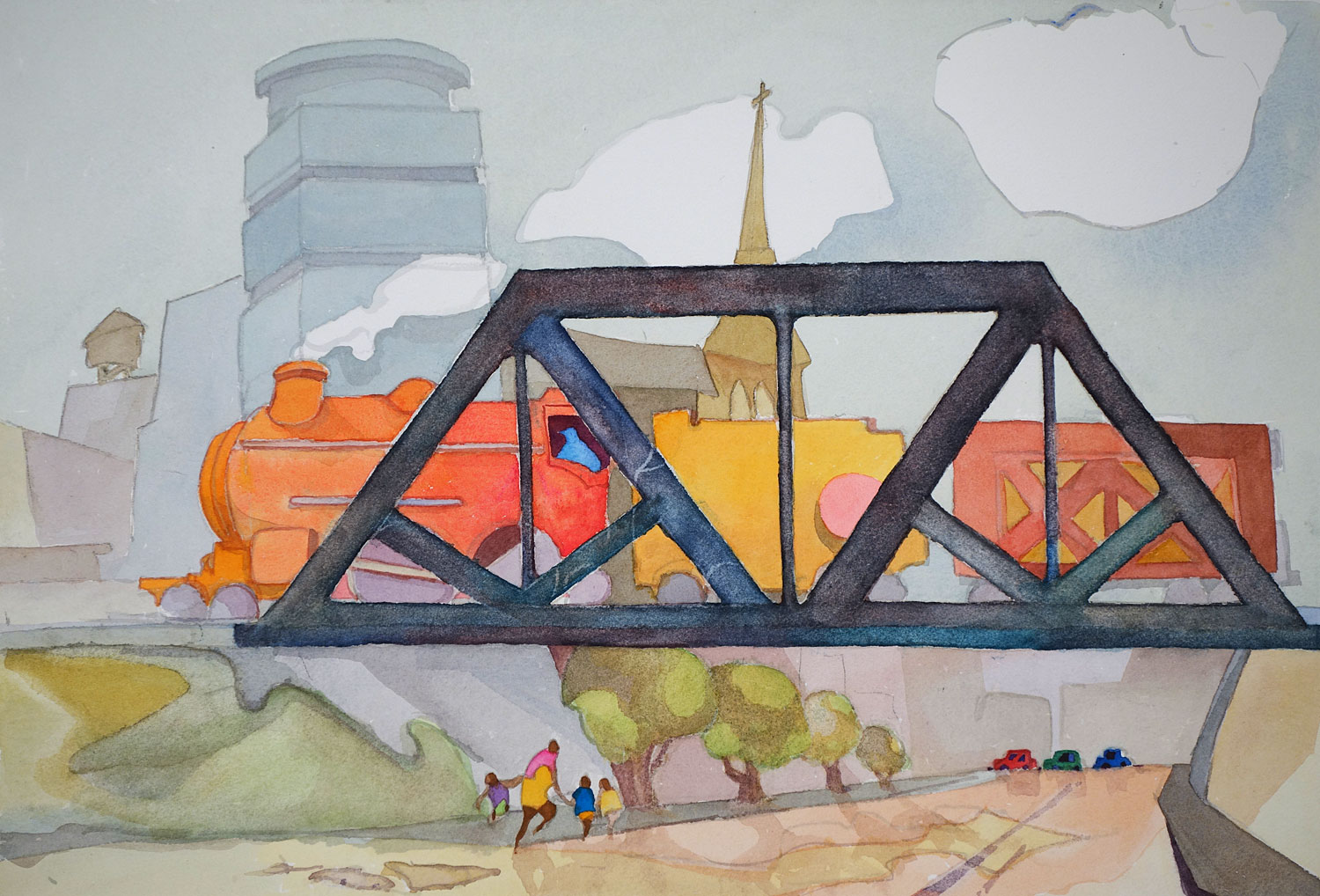 Downtown Rochester Railroad Bridge on State Street 1