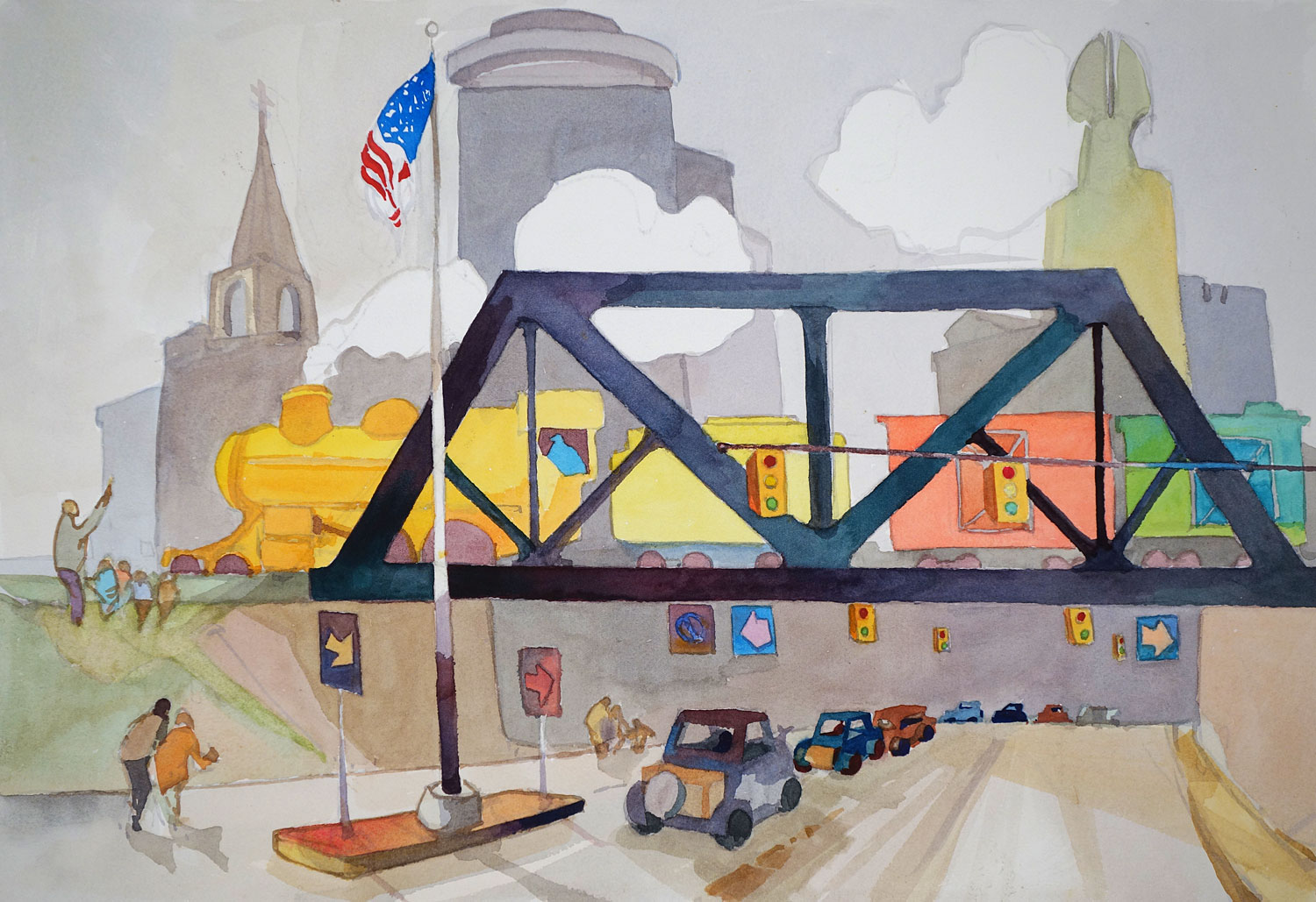 Downtown Rochester Railroad Bridge on State Street 2