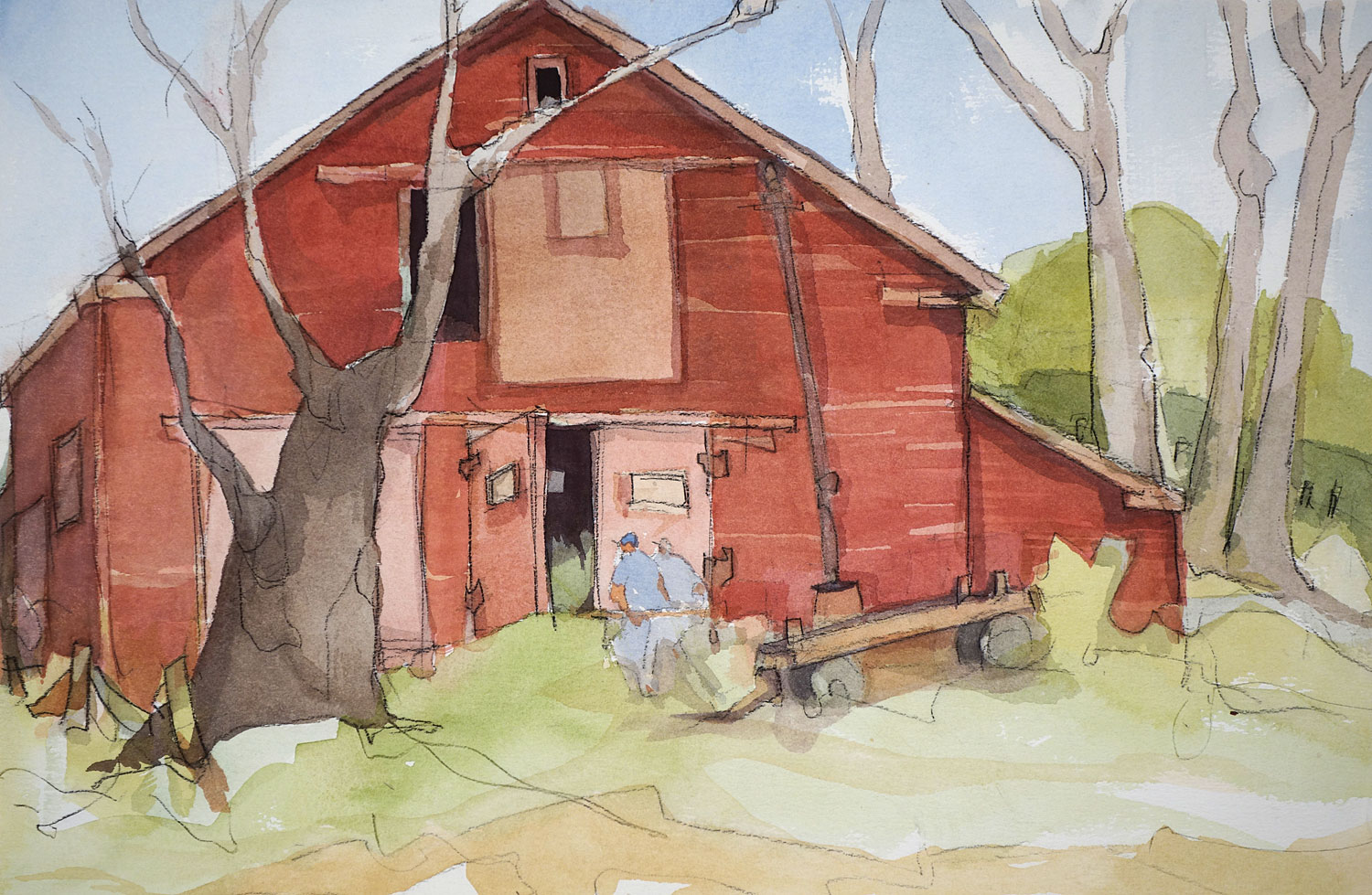 Farm In Early Spring