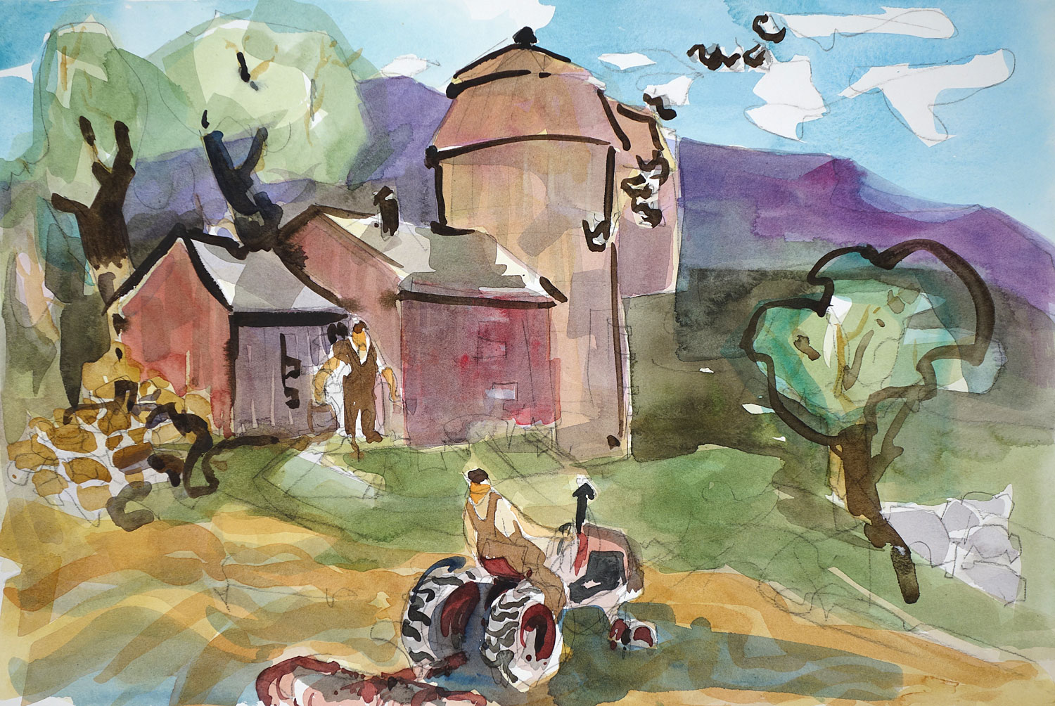 Farm Sketch