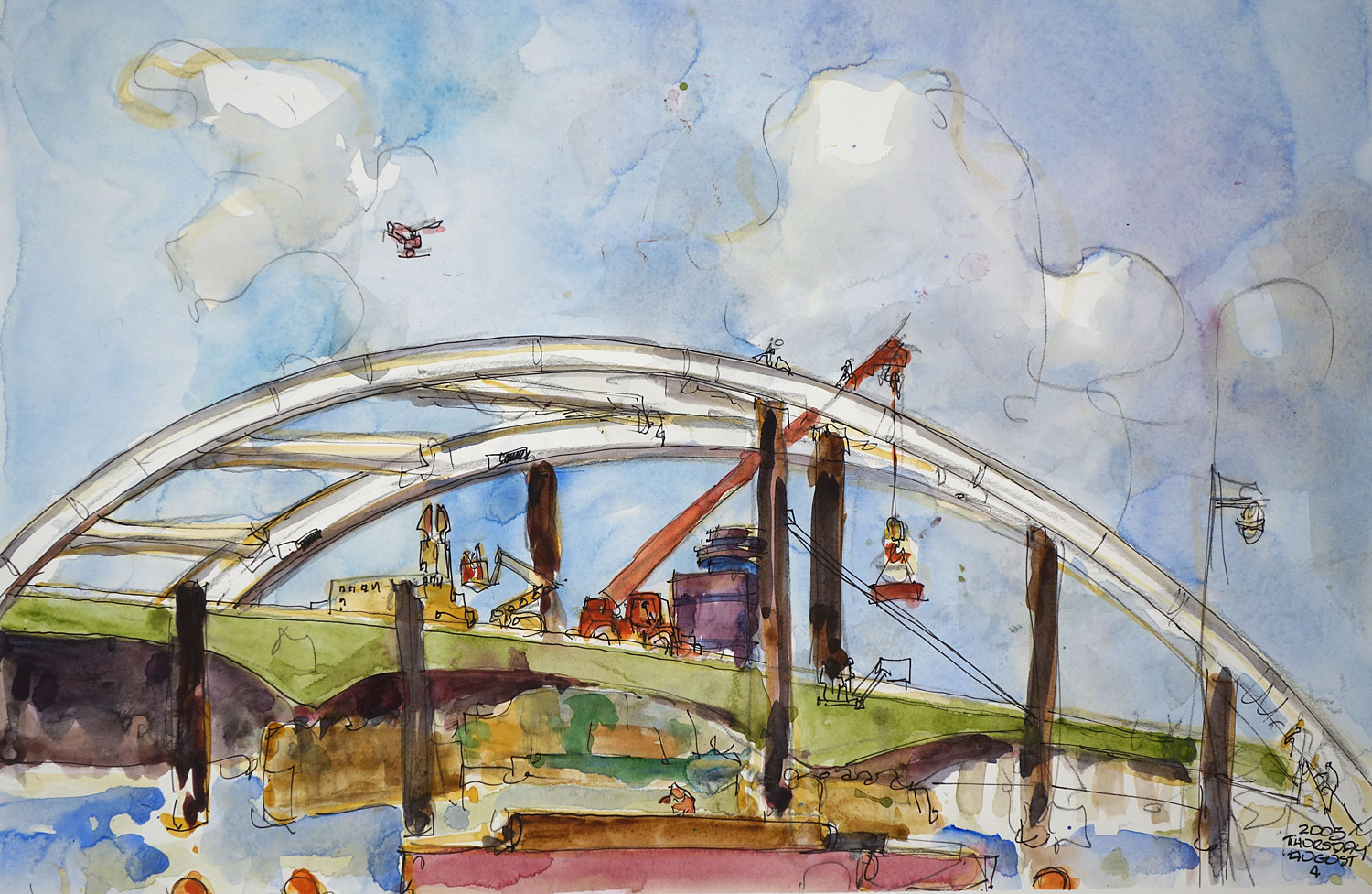 Freddy Sue Bridge Sketch B 2005