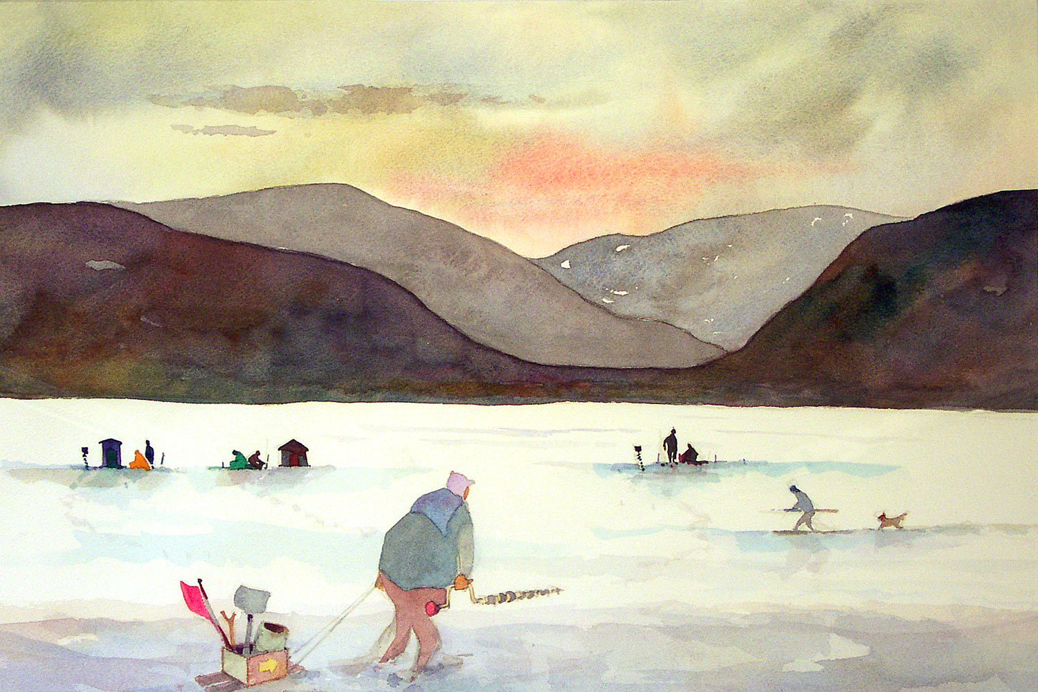 Irondequoit Ice Fishing Irondequoit Bay (collection of Tim Dodd)