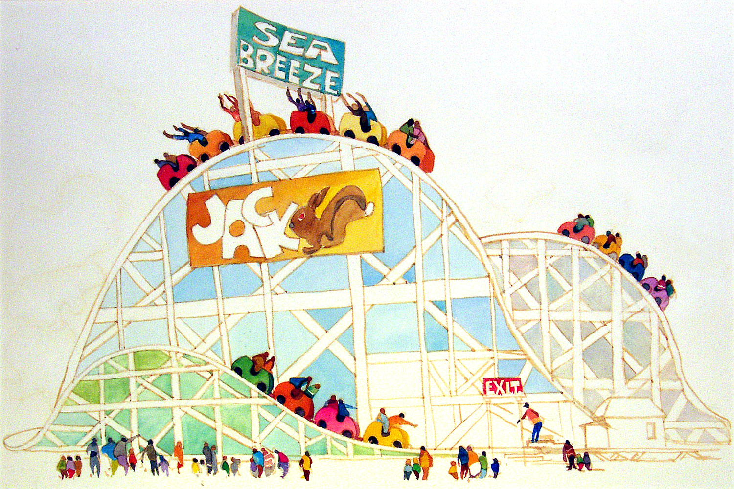 Irondequoit Sea Breeze Amusement Park Jack Rabbit