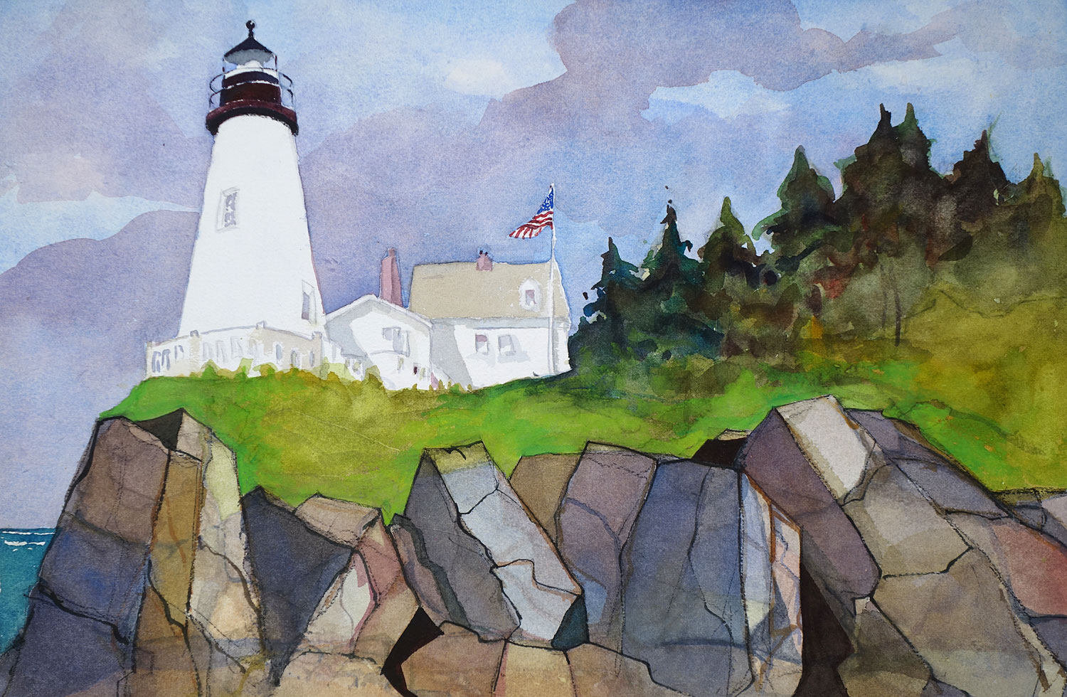 Maine Pemaquid Point Lighthouse 2