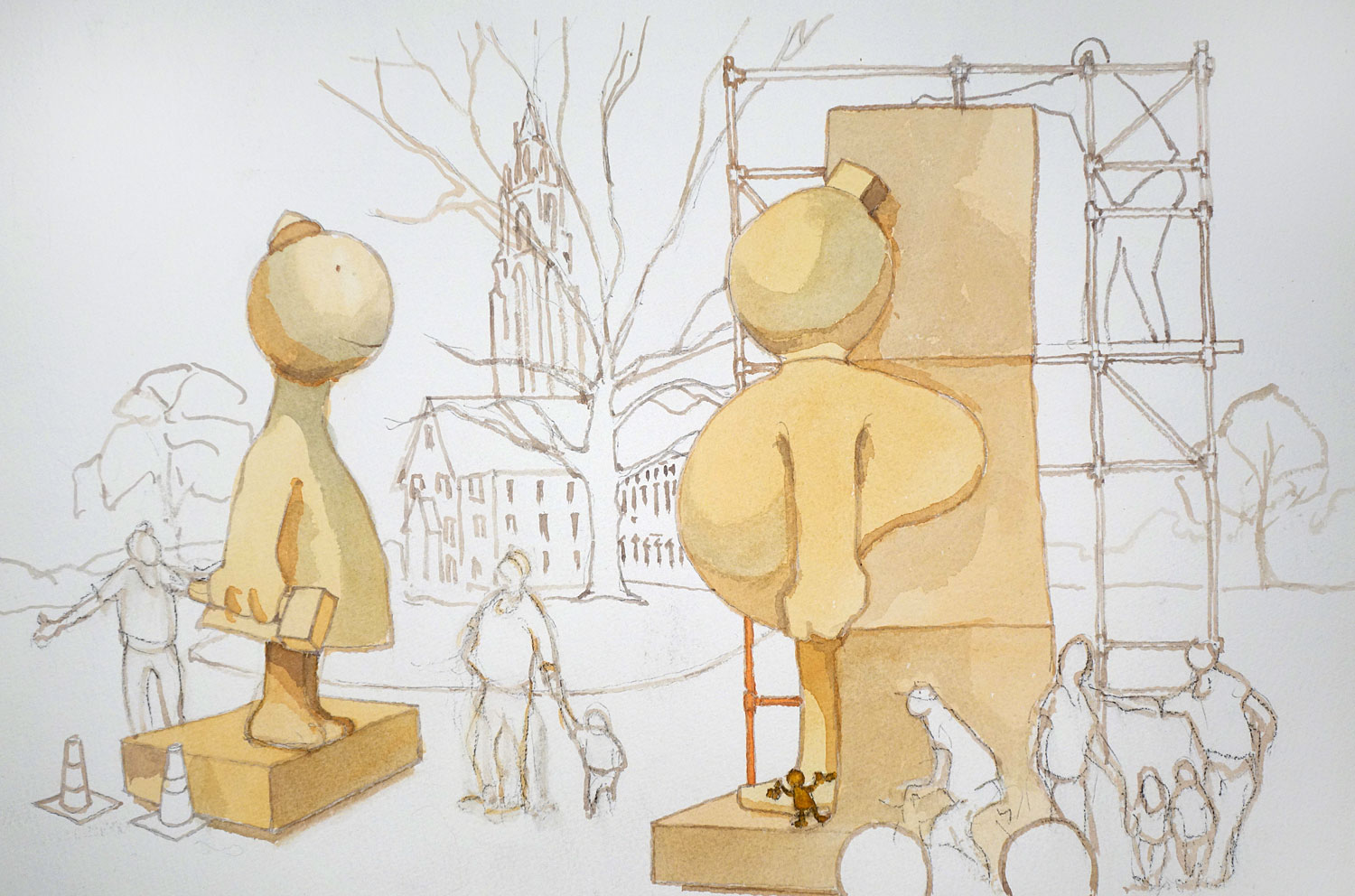 Memorial Art Gallery Otterness Sculpture 1