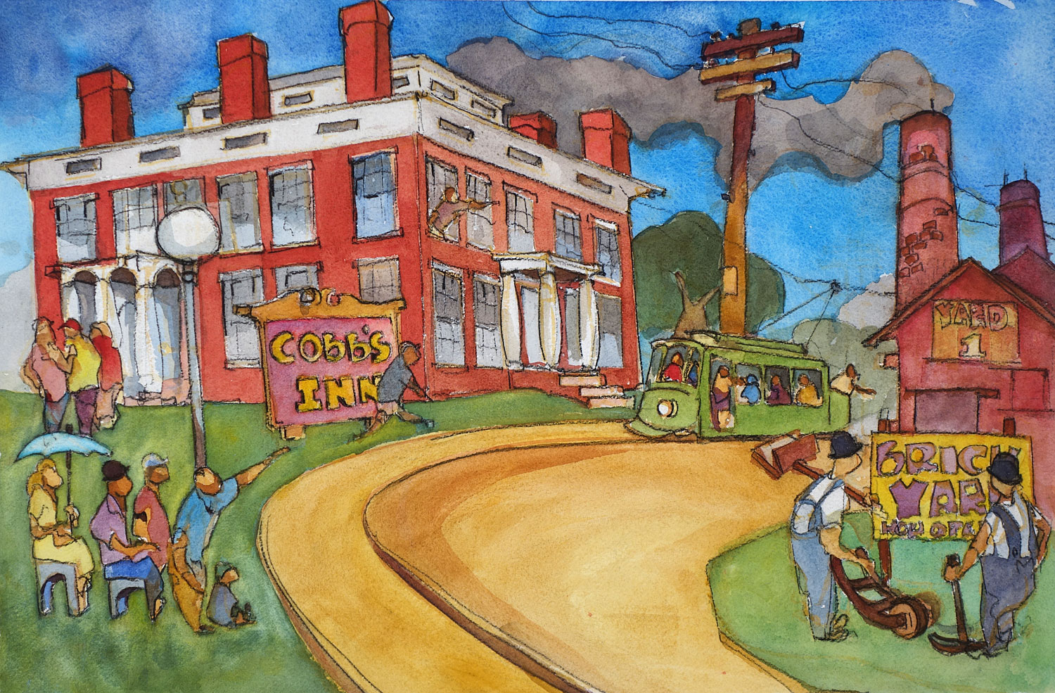 Brighton Cobbs Inn Brick Yard