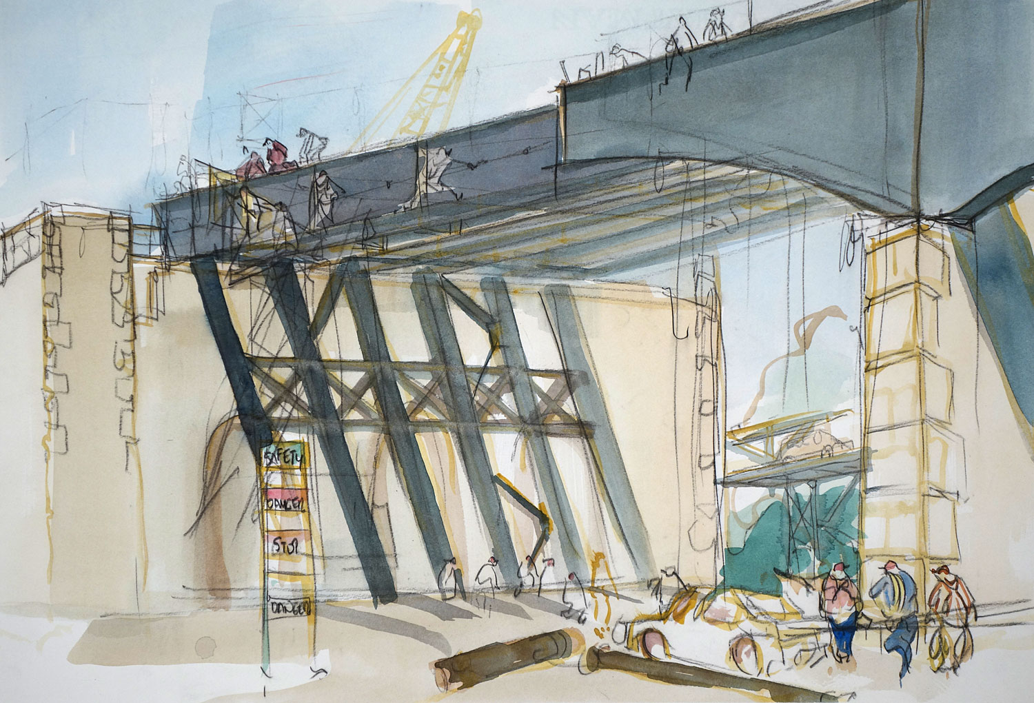 Ororke Bridge Construction Sketch