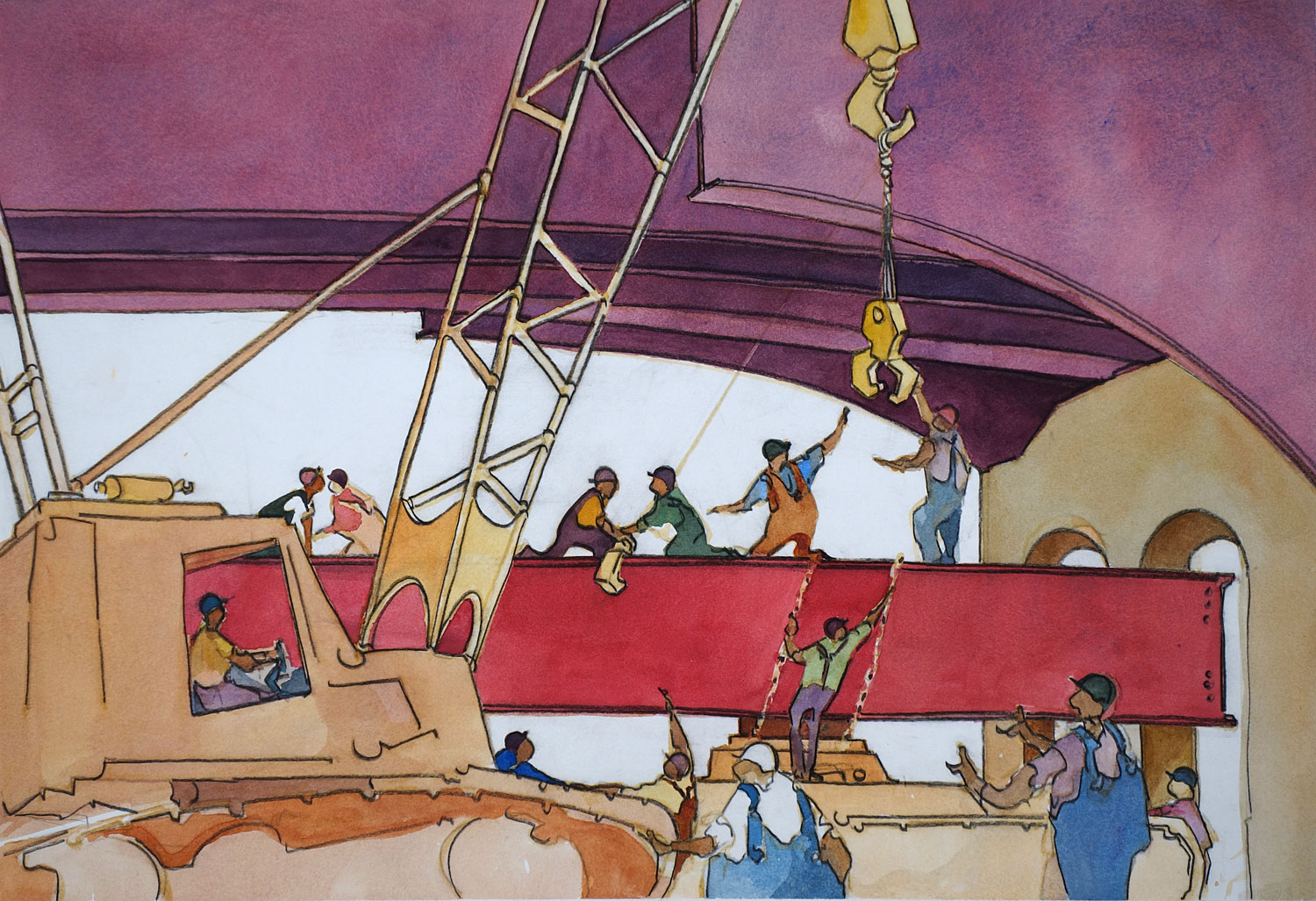 Ororke Bridge Steel Workers 1