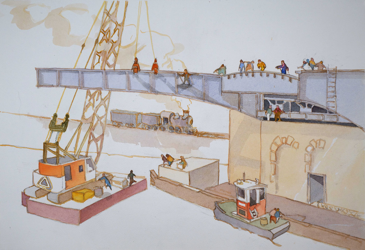 Ororke Bridge Steel Workers 3