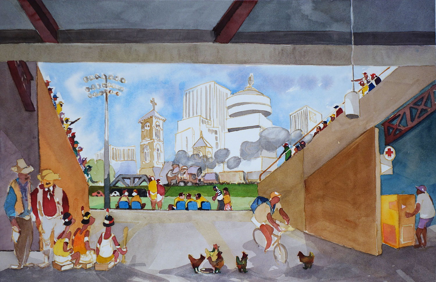 Inside of Frontier Baseball Stadium