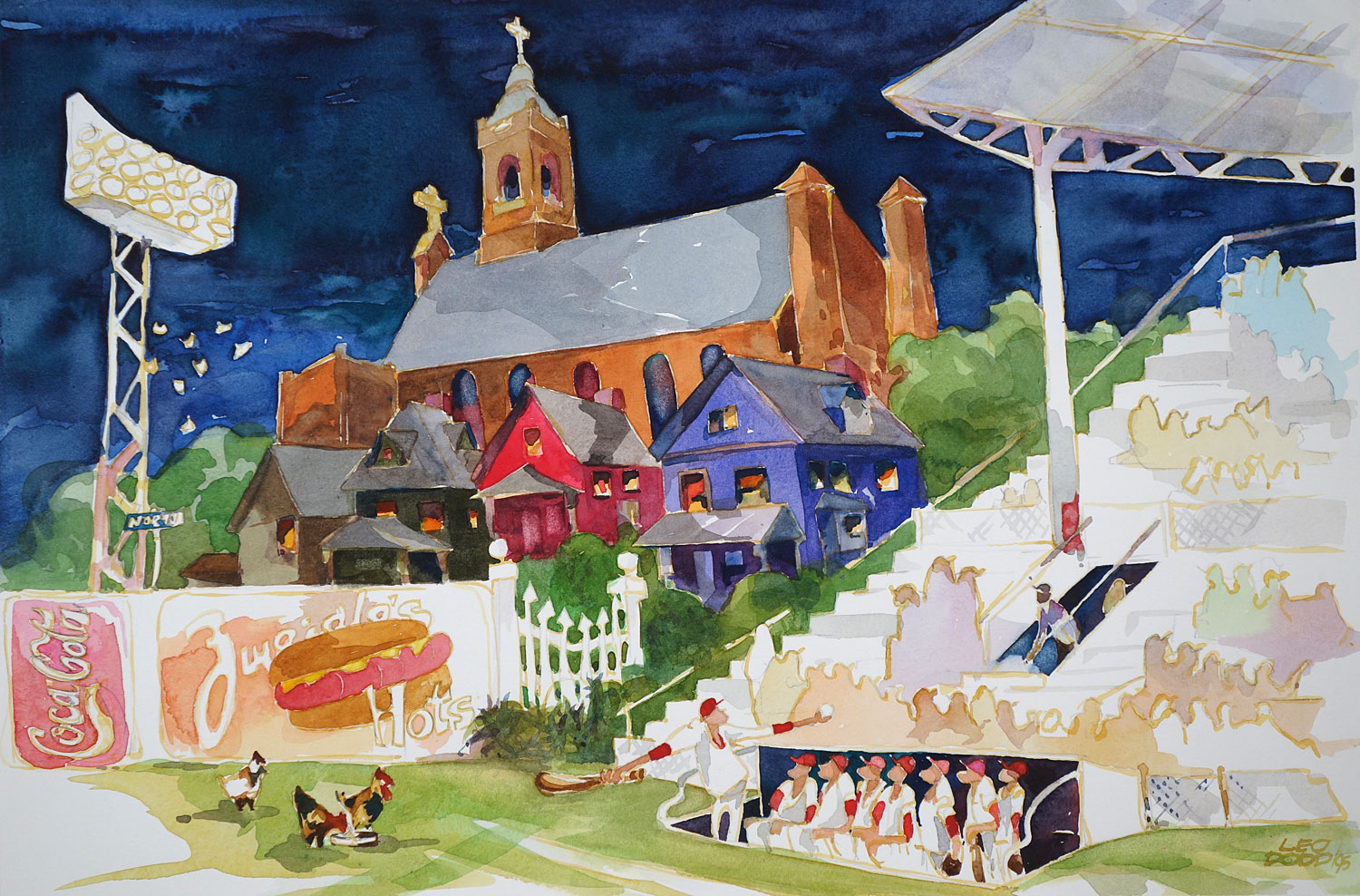 Norton Street Red Wing Baseball Stadium C 1995