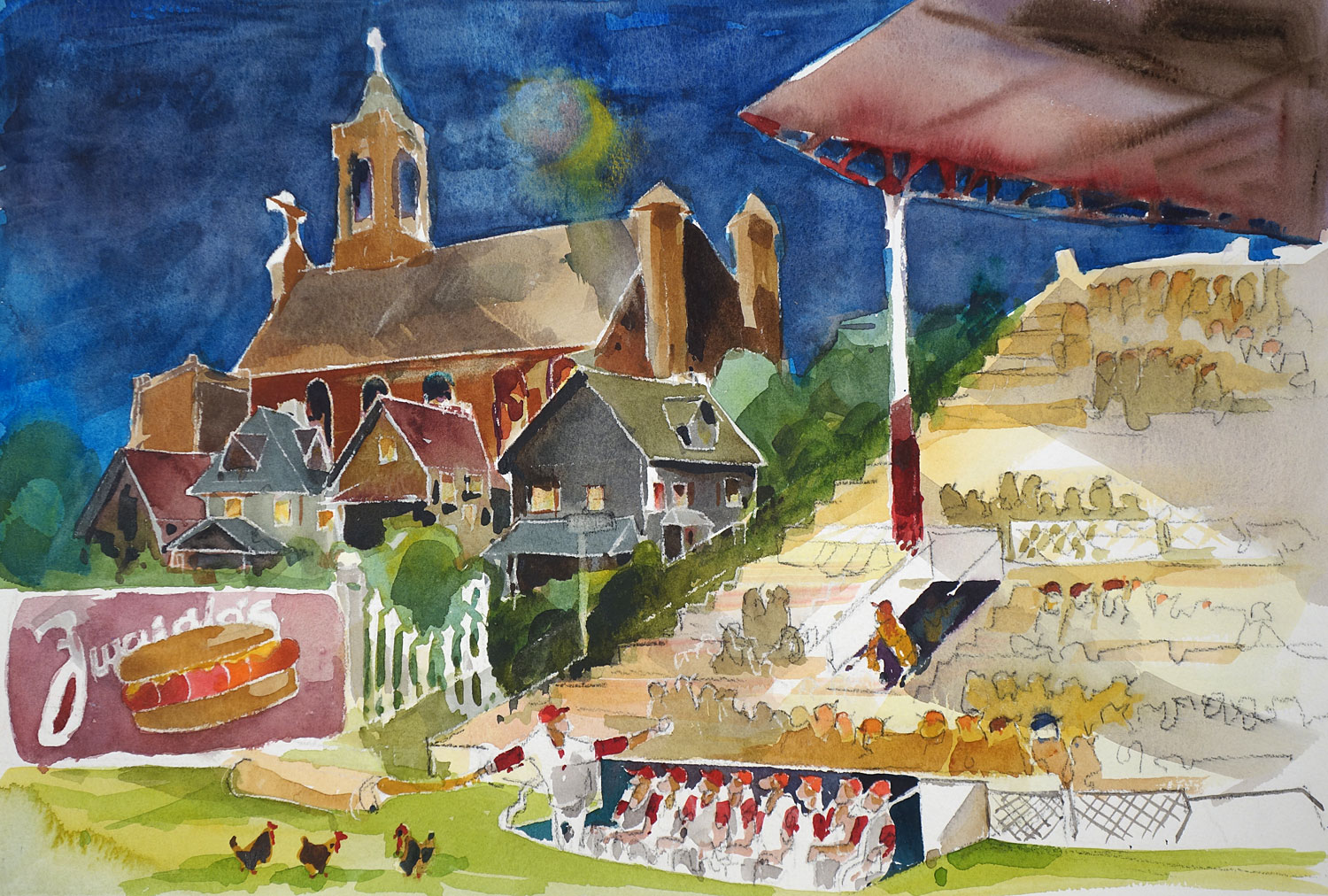 Norton Street Red Wing Baseball Stadium B 1995