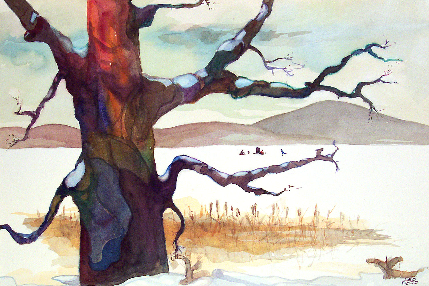 Tree and  Mendon Ponds (collection of Gary Pudup)